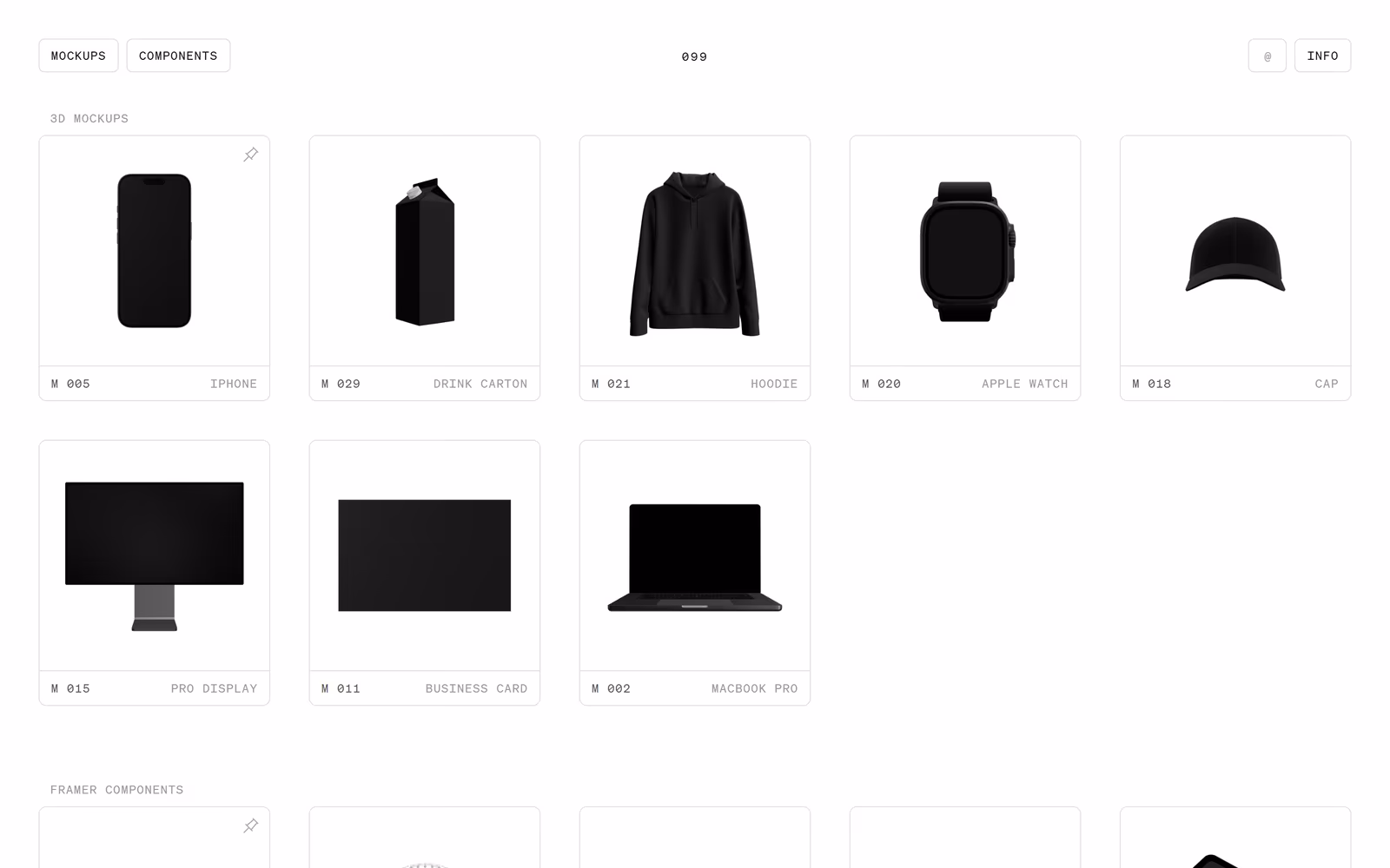099.supply — Minimalist Other website design