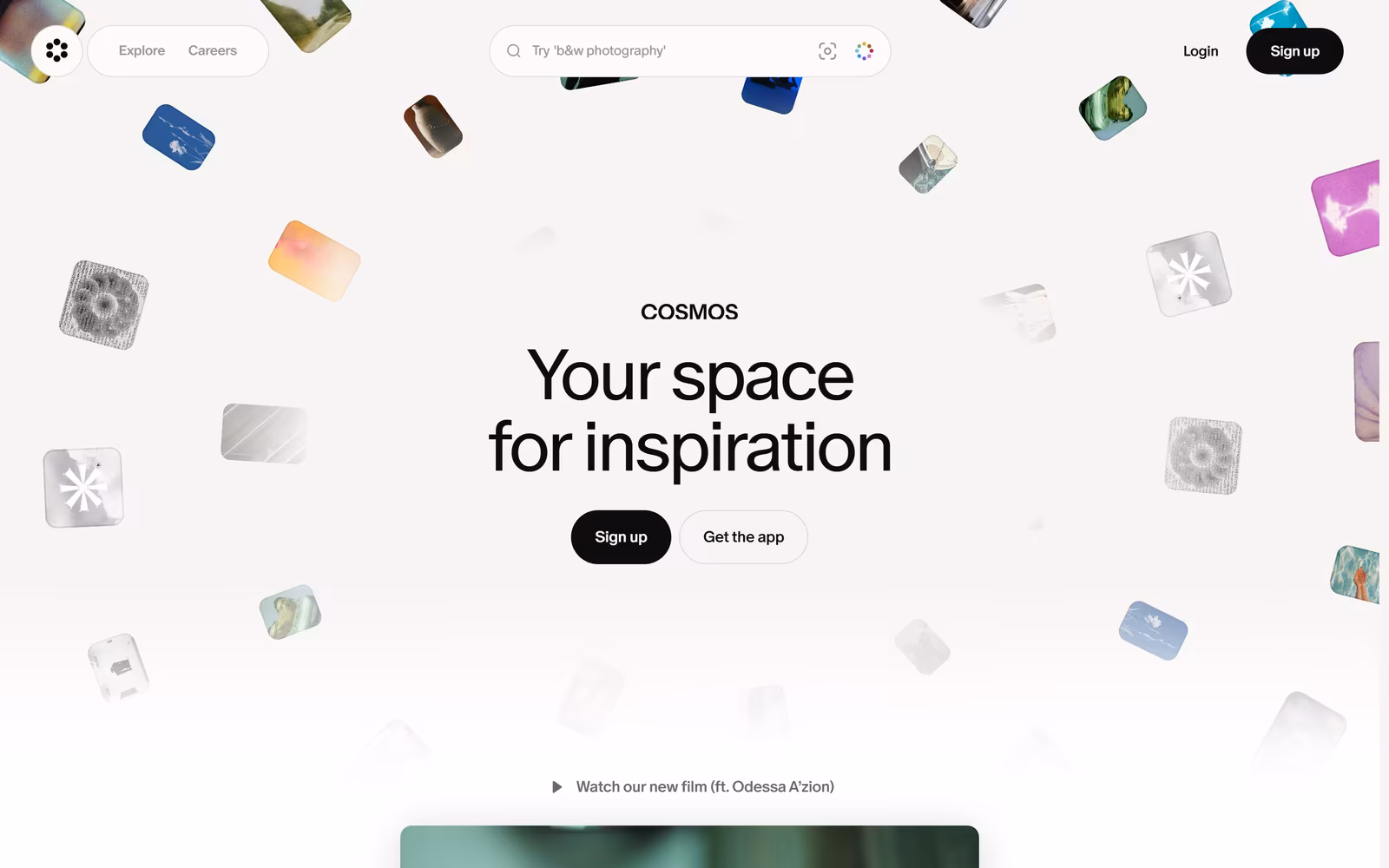 Cosmos — Minimalist SaaS website design