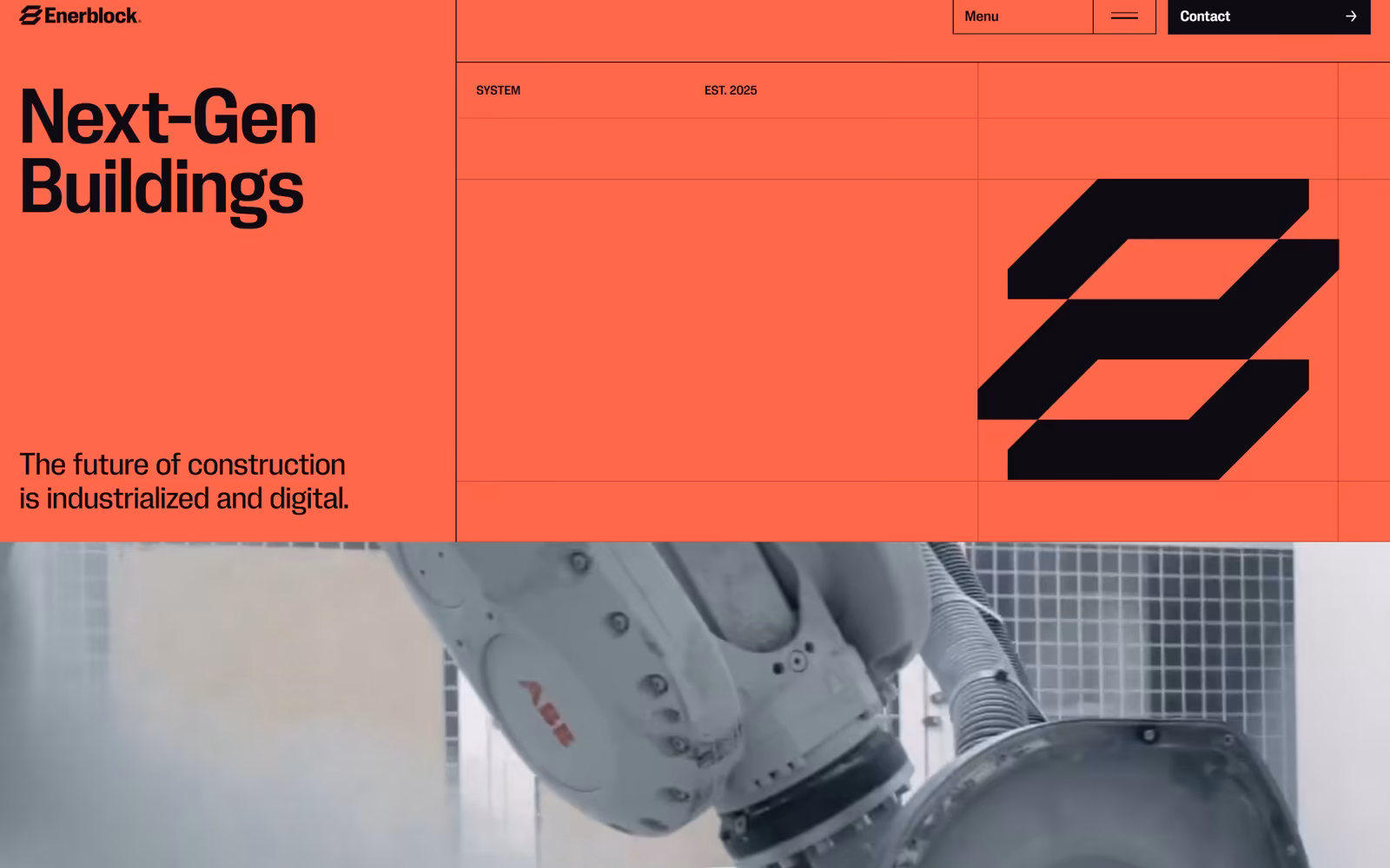 Enerblock — Brutalist Other website design