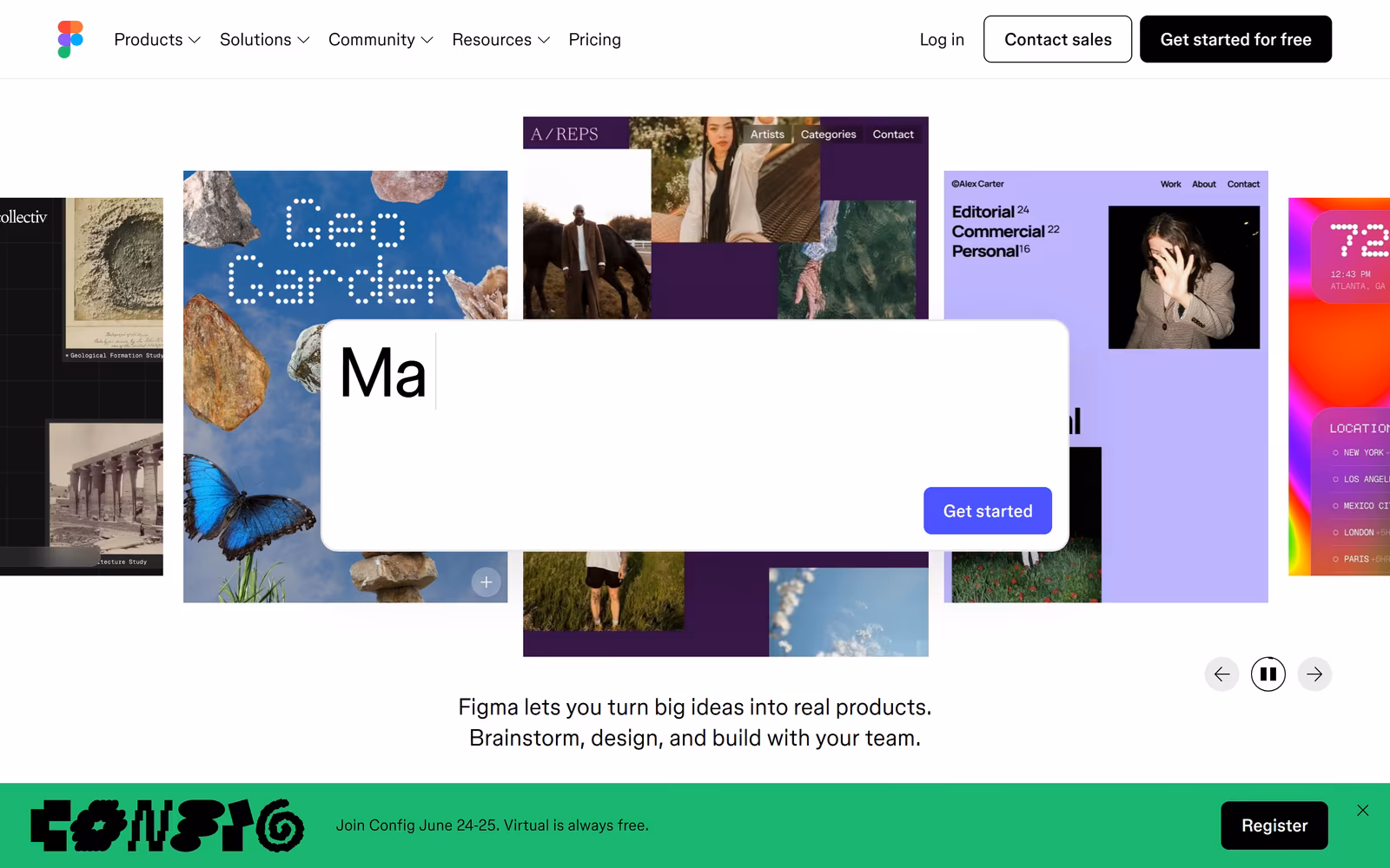 Figma — Minimalist SaaS website design