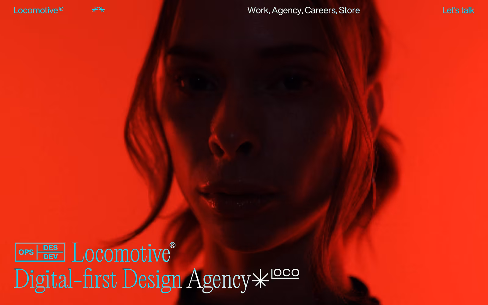 Locomotive — Dark Mode Agency website design