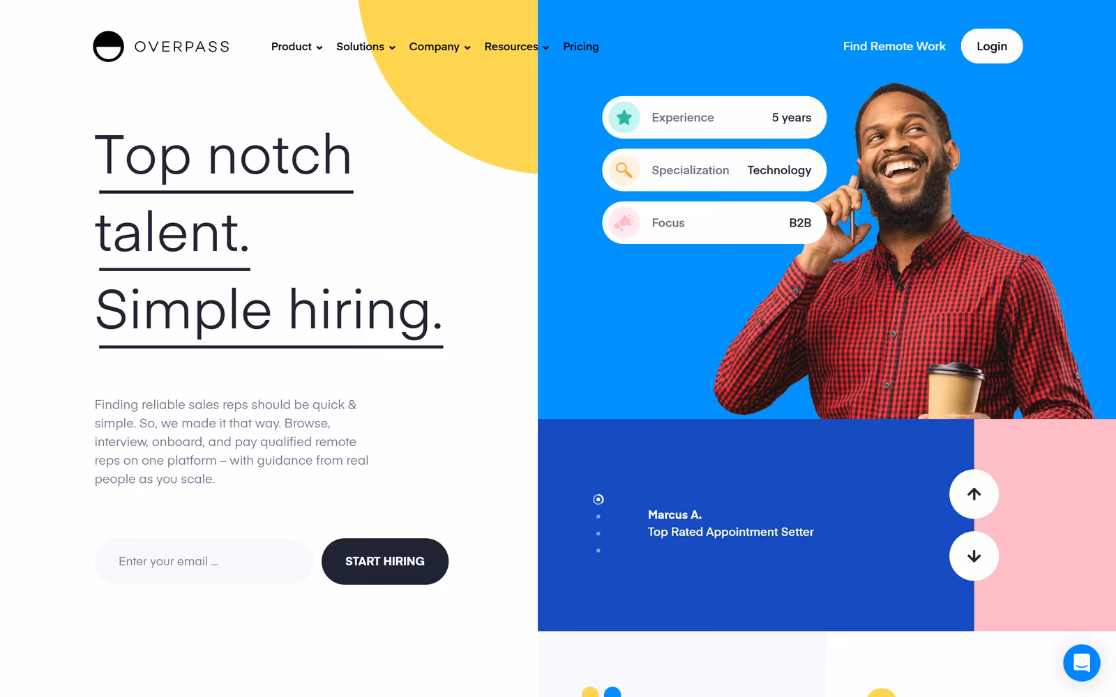 Overpass — Colorful SaaS website design