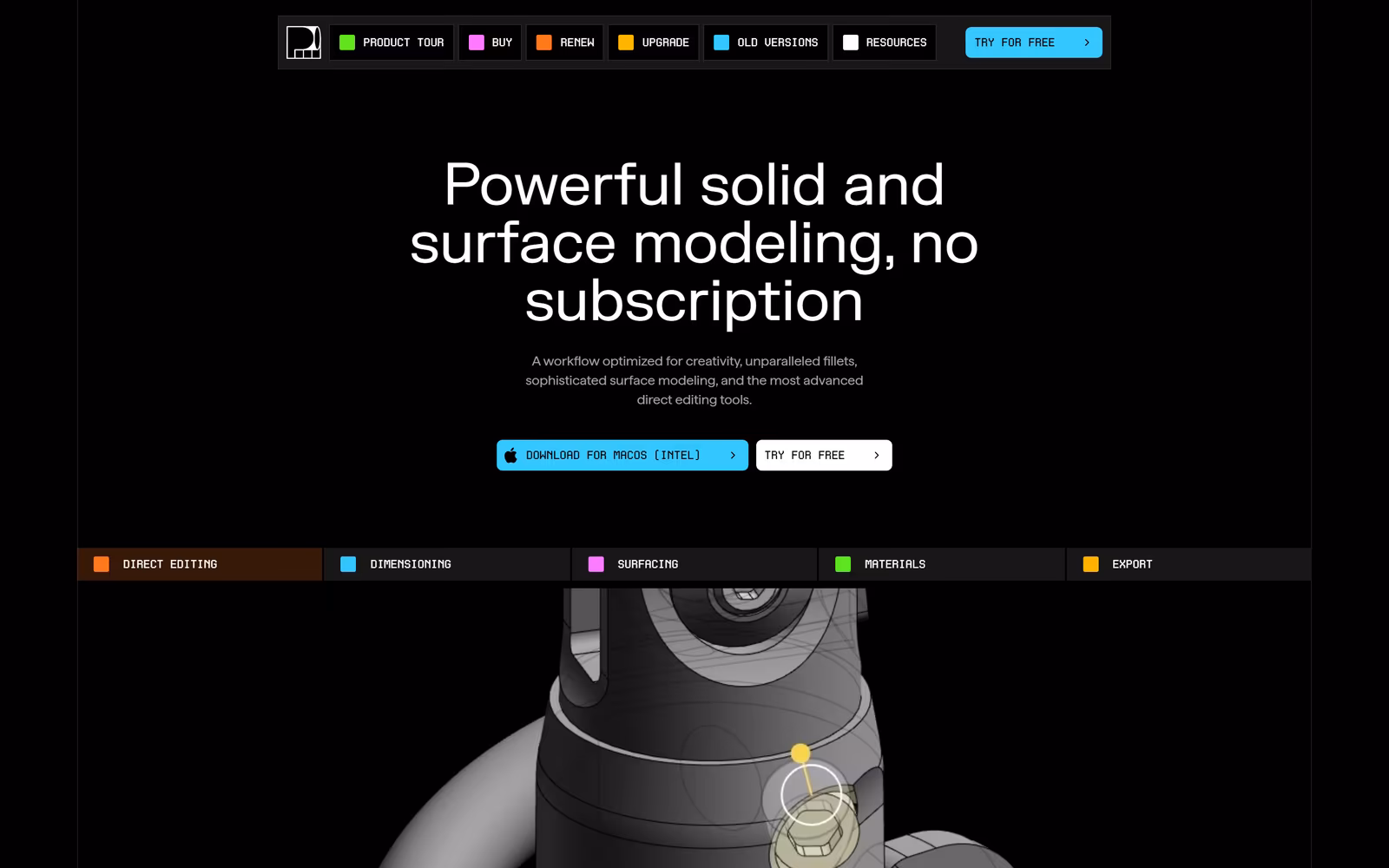 Plasticity — Dark Mode SaaS website design