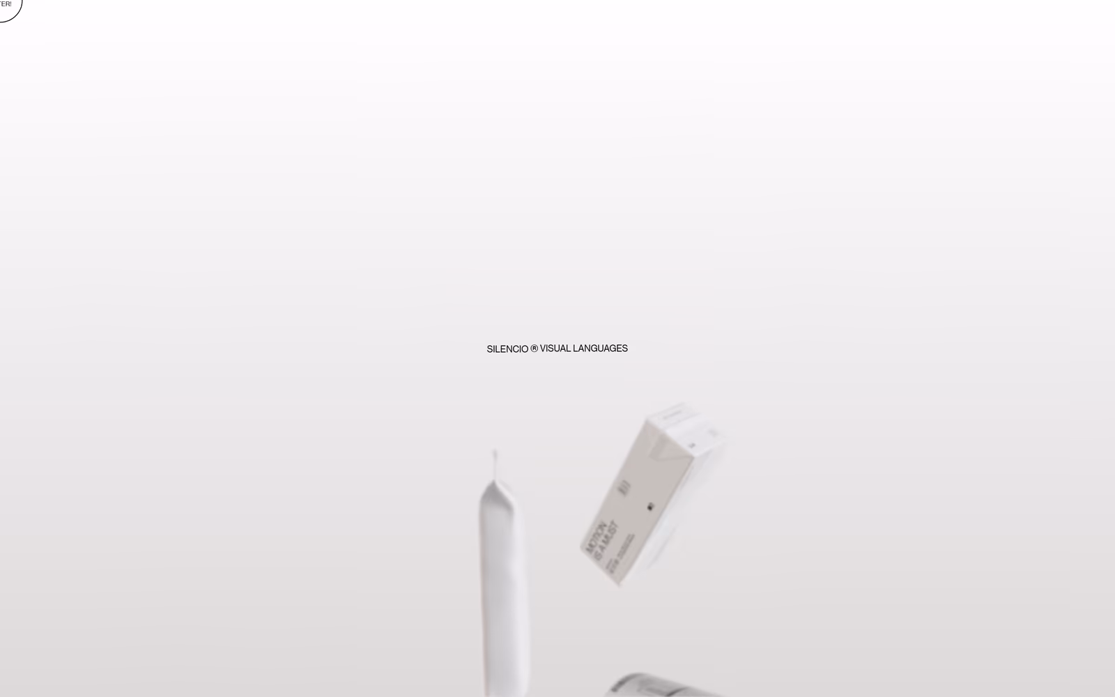 Silencio — Minimalist Studio website design
