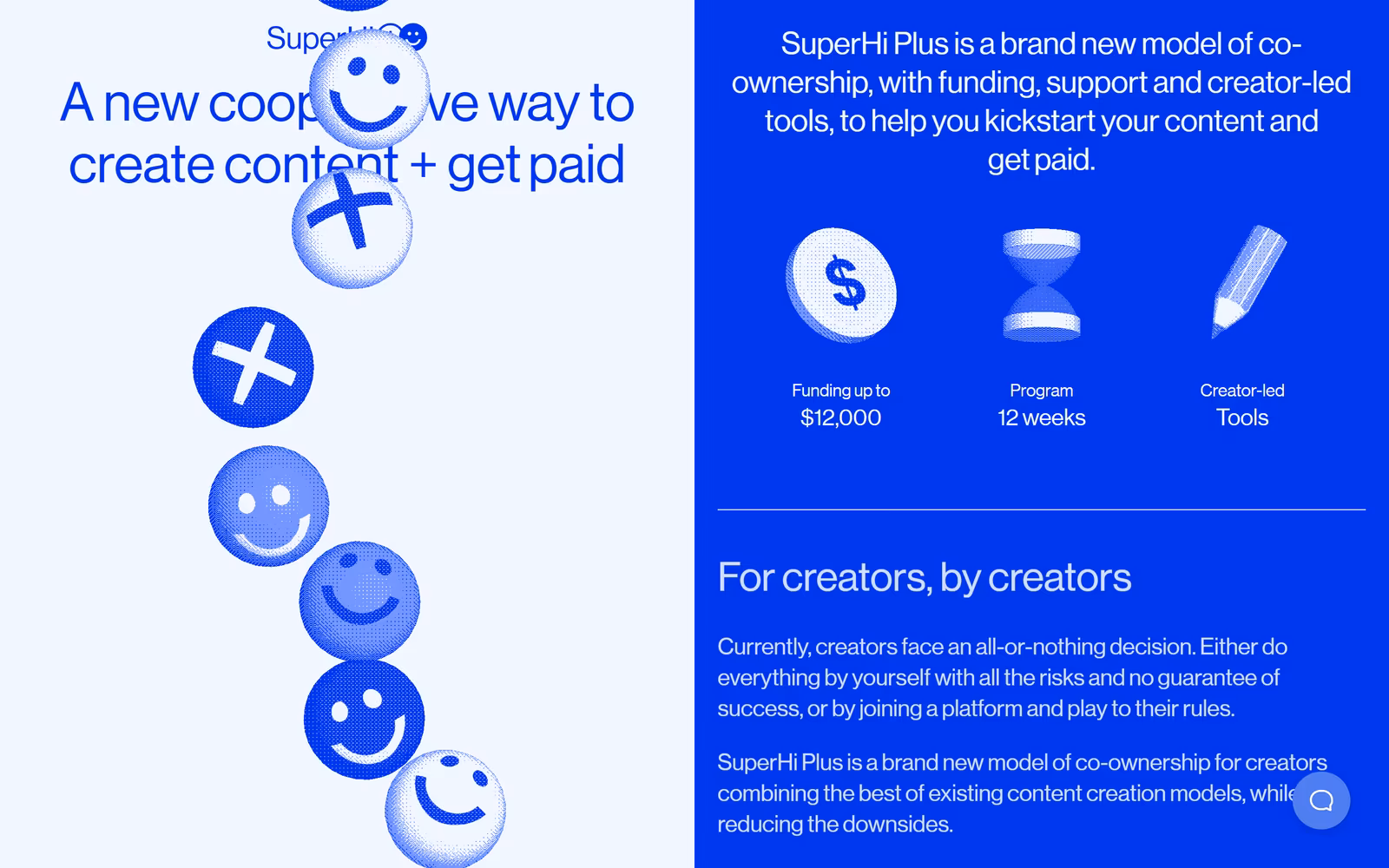 SuperHi Plus — Colorful SaaS website design