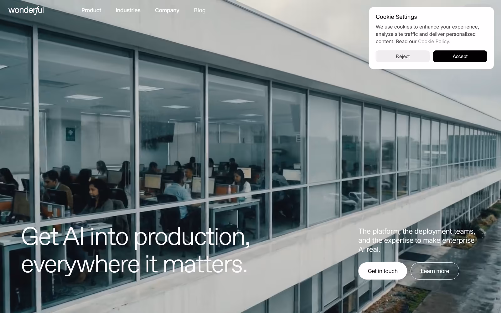 Wonderful — Minimalist SaaS website design